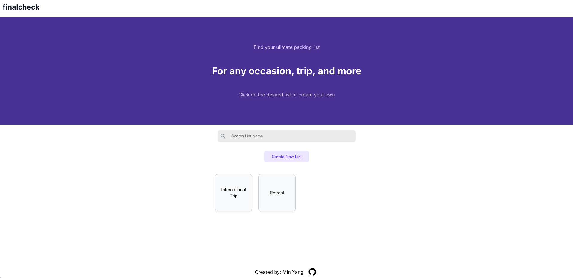 Final Check Project
